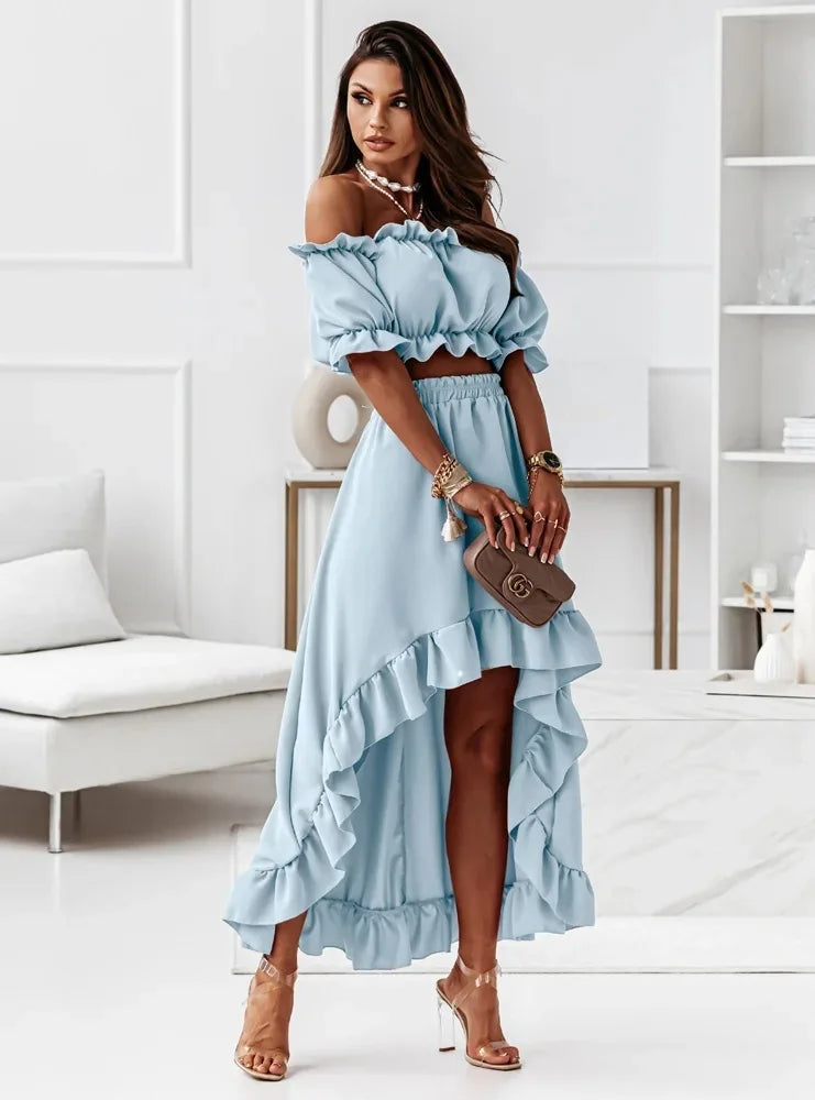 Ava - Elegant Ruffle Set