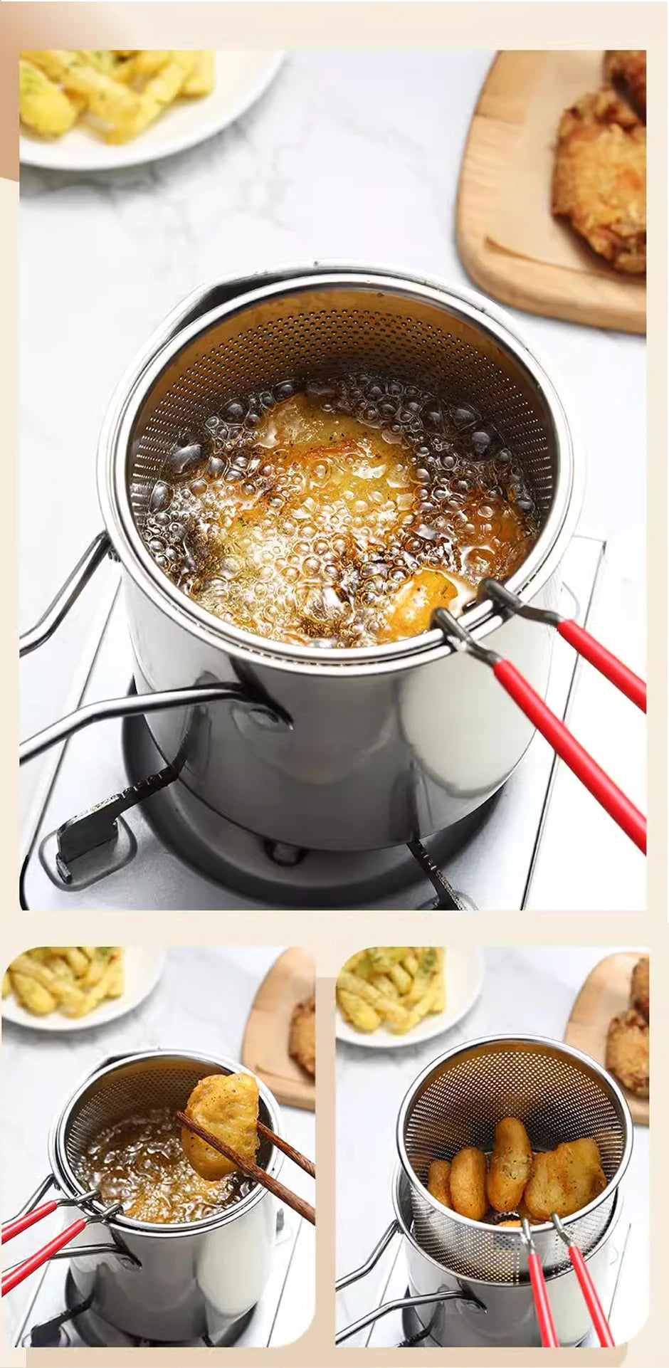 CookPro Compact Oil-Saving Fryer Set
