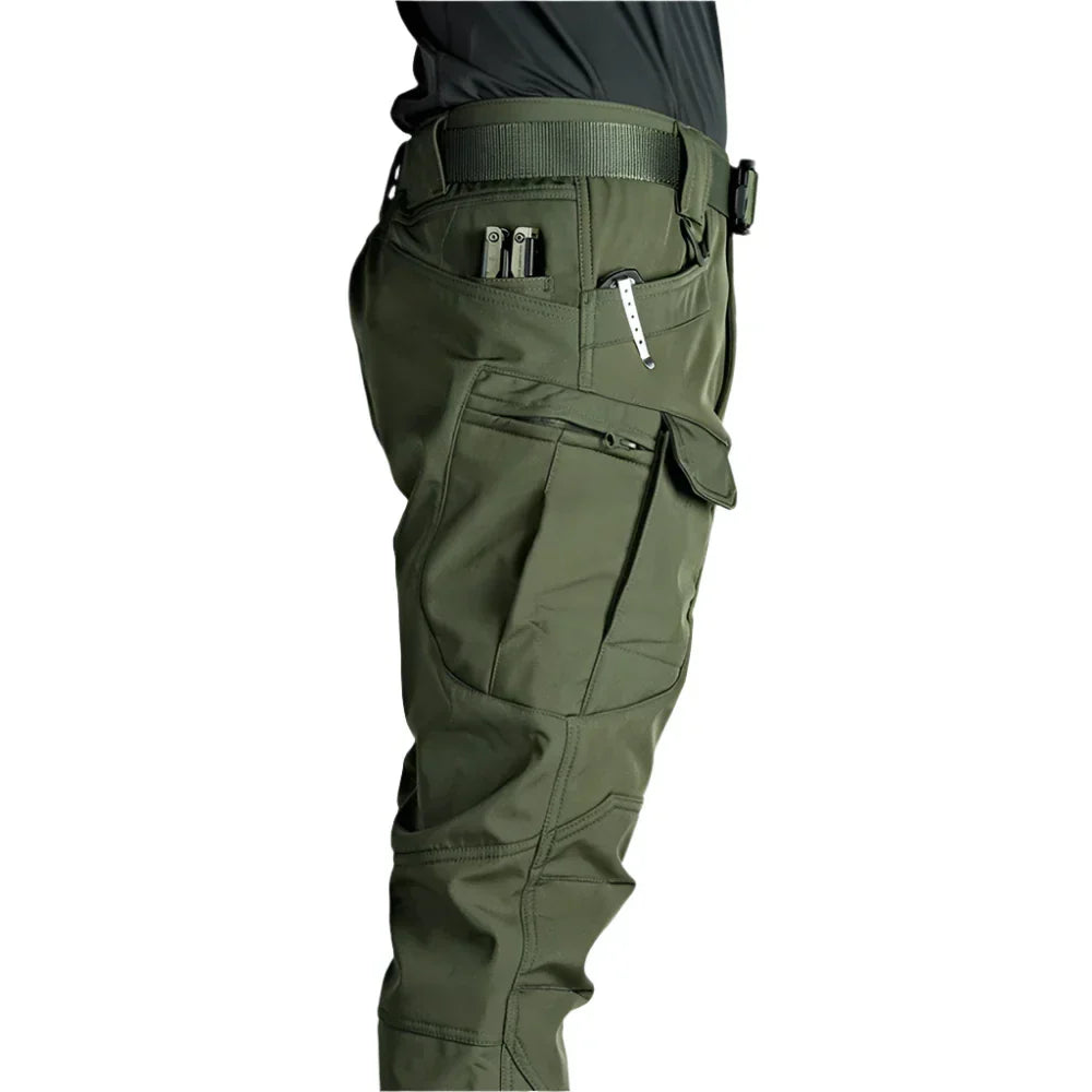 Theo - Men's Fleece Straight Leg Cargo Pants