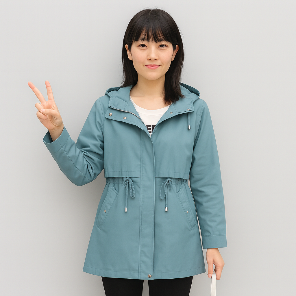 サバンナ | エレガントなフード付きトレンチコート