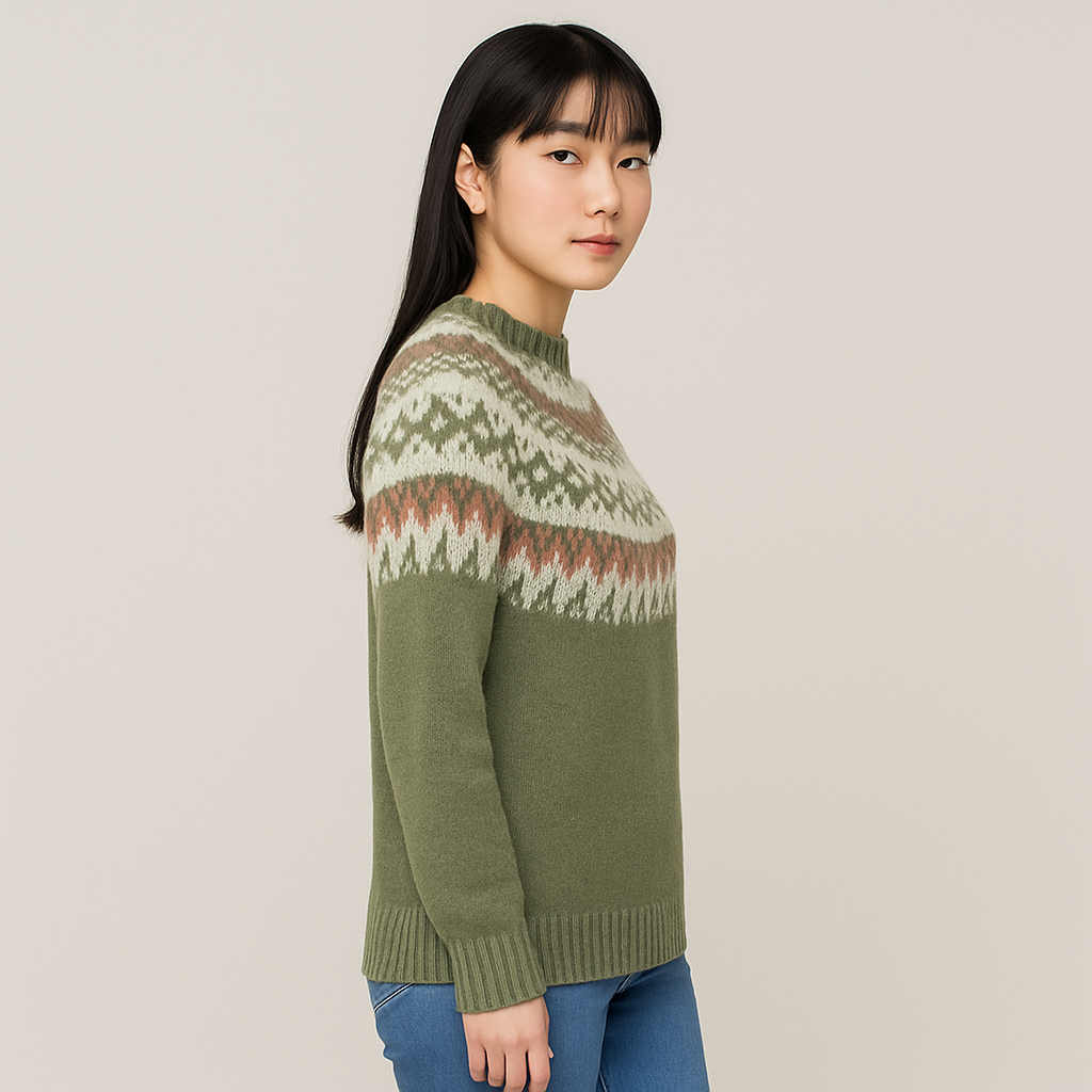 さゆり|レトロニットセーター