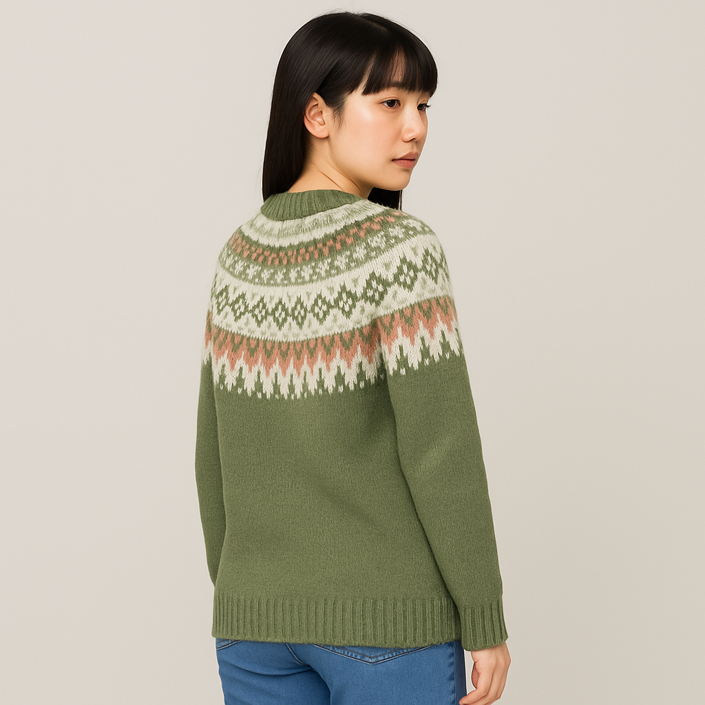 さゆり|レトロニットセーター