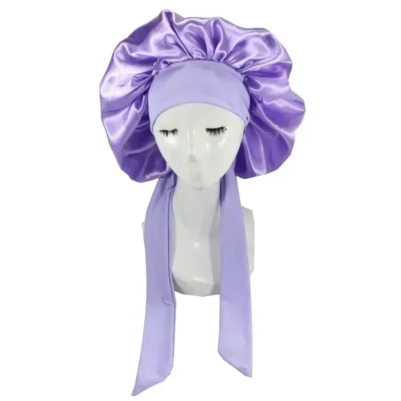 Waterproof Adjustable Satin Sleepwear Hair Cap