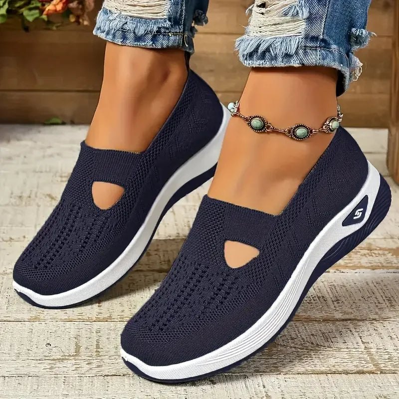 Women's lace-up orthopedic soft-soled shoes
