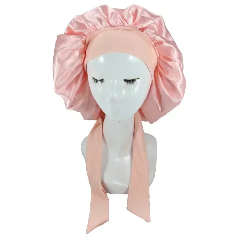 Waterproof Adjustable Satin Sleepwear Hair Cap