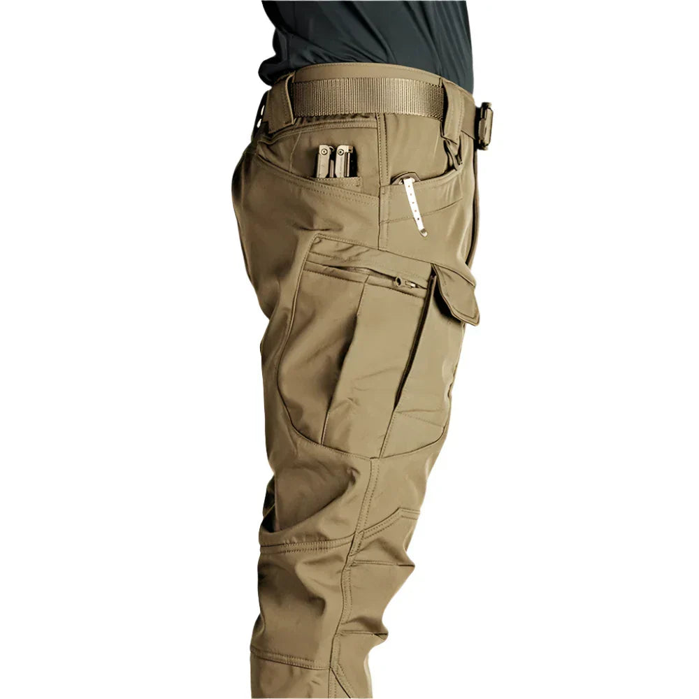 Theo - Men's Fleece Straight Leg Cargo Pants