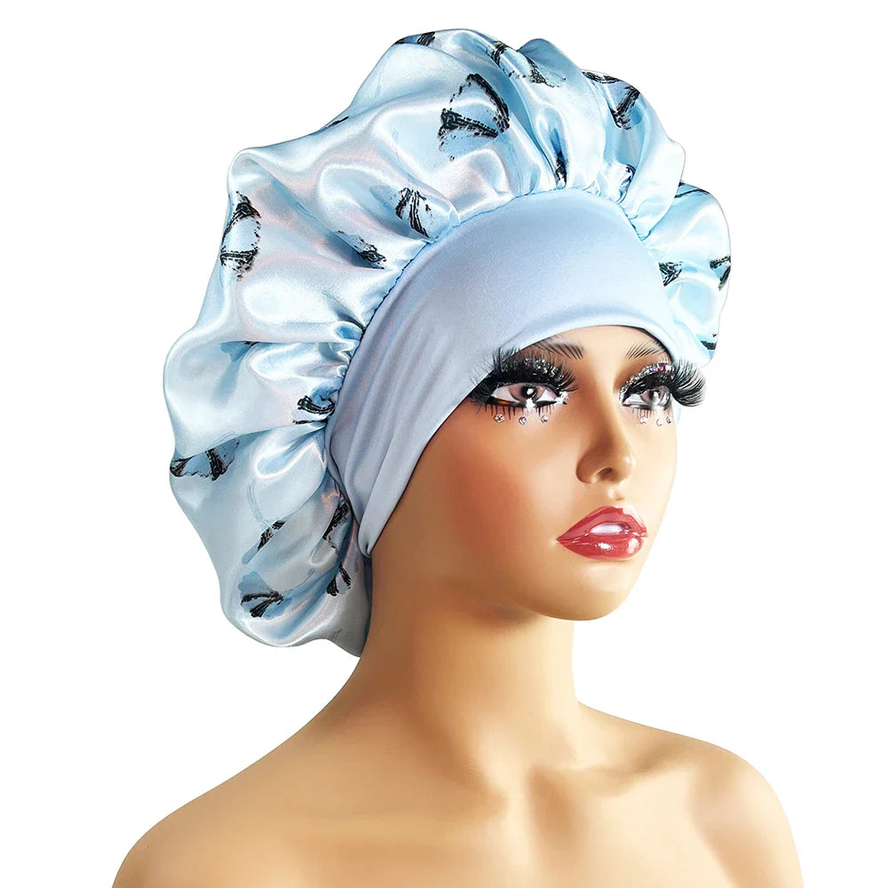 Women's floral nightcap