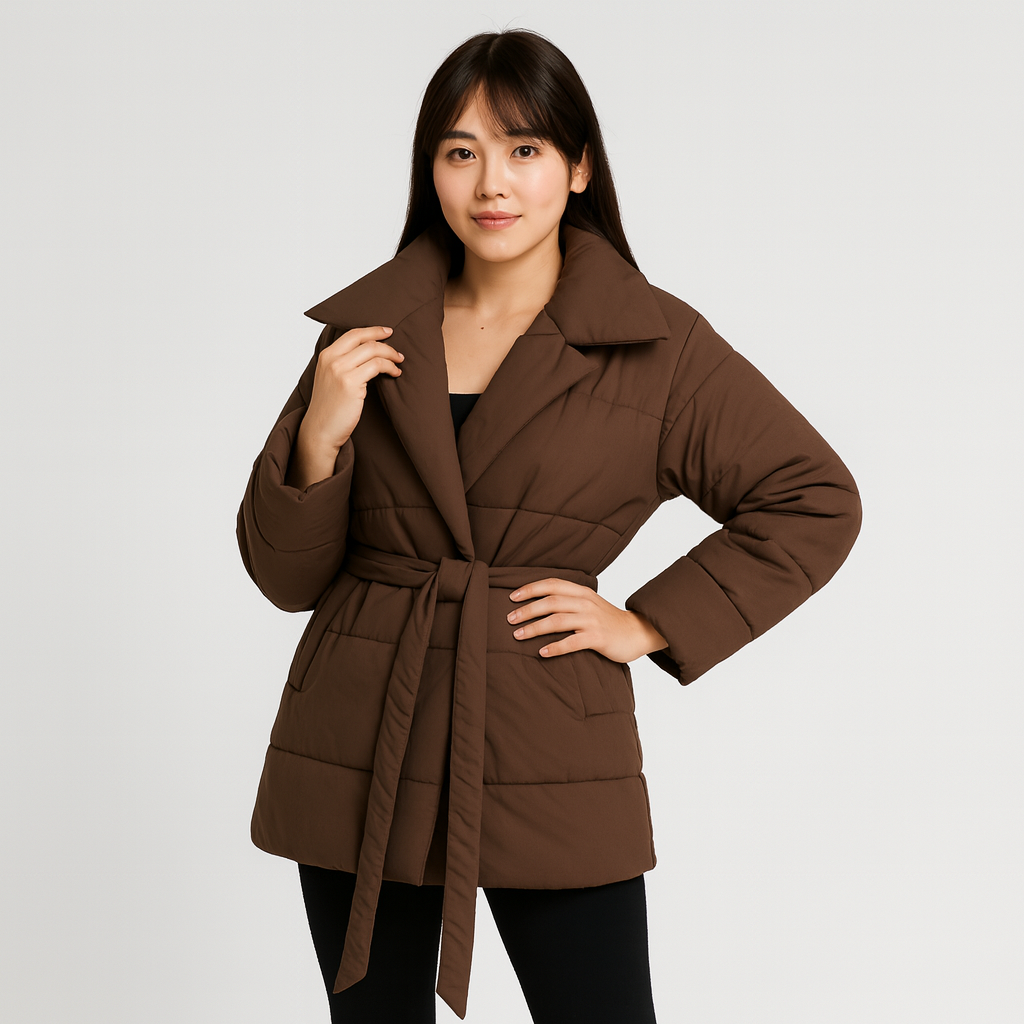 Scarlett | Quilted Wrap Coat