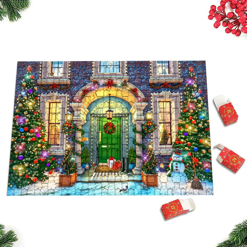 クリスマスパズル付きアドベントカレンダー – 24日間のカウントダウンを楽しもう