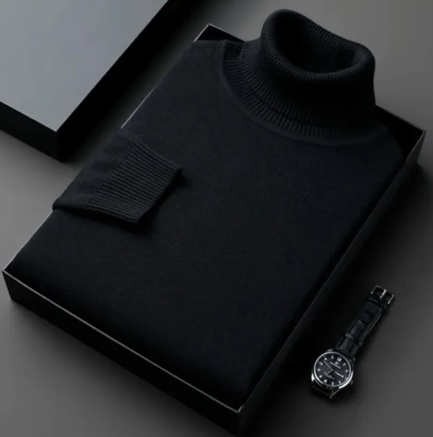 Haruto's Luxe Knit Turtleneck - Timeless Warmth and Elegance