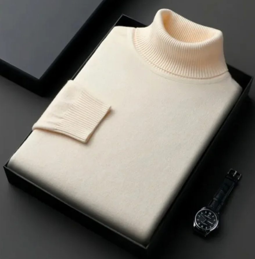 Haruto's Luxe Knit Turtleneck - Timeless Warmth and Elegance