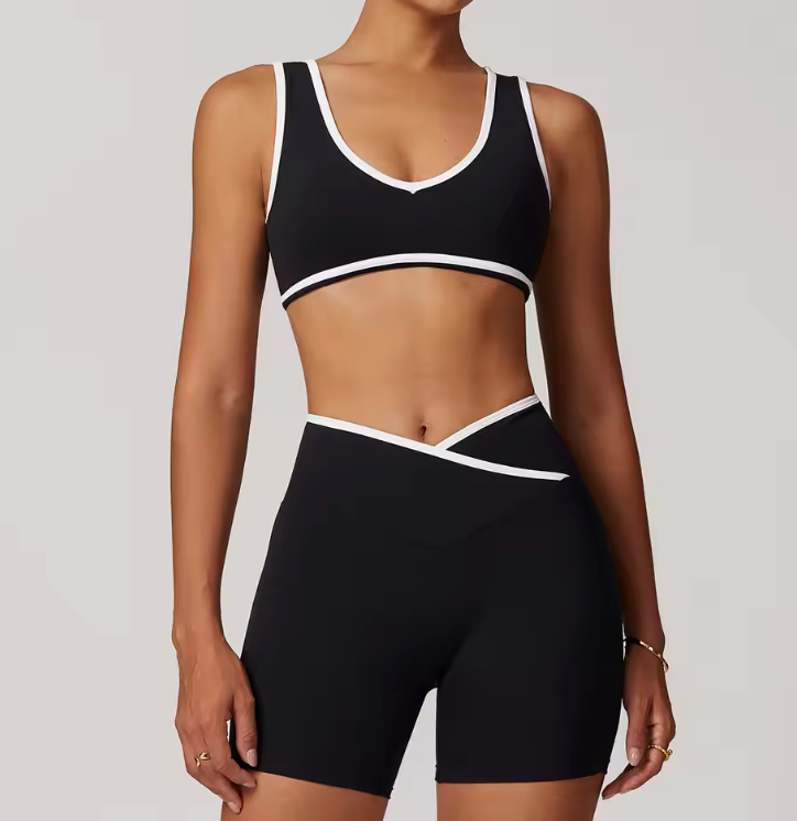Women's 2-Piece Yoga & Pilates Set – Seamless Workout Leggings and Top