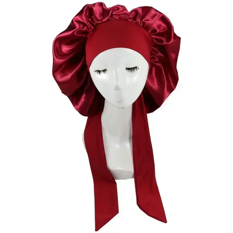 Waterproof Adjustable Satin Sleepwear Hair Cap