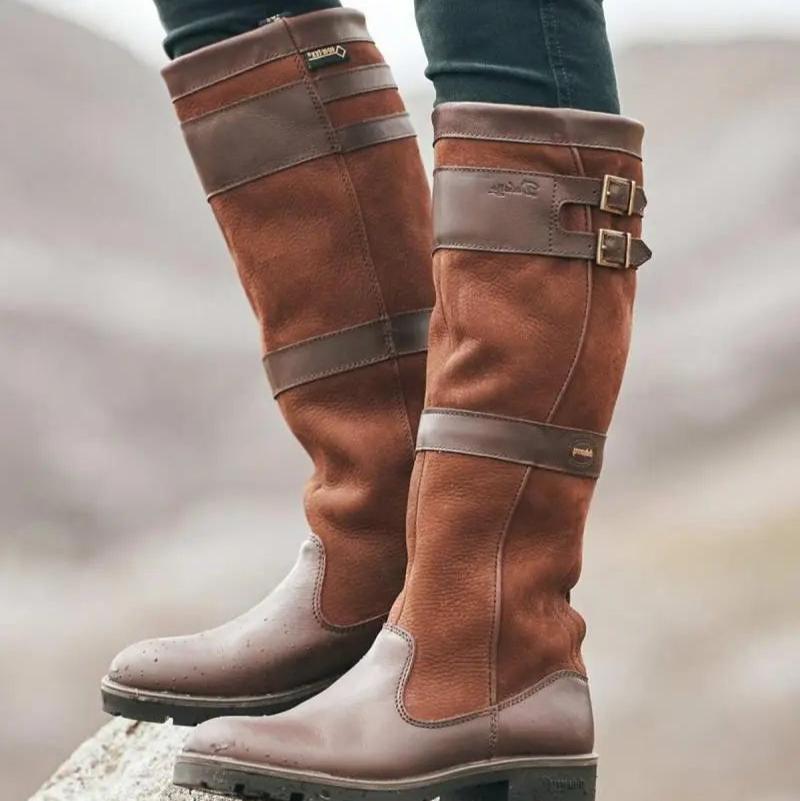 Yuri - Comfortable, non-slip calf boots with straps