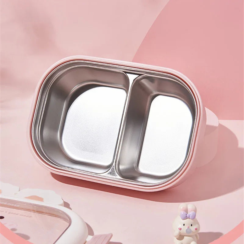 Cute stainless steel insulated lunch box