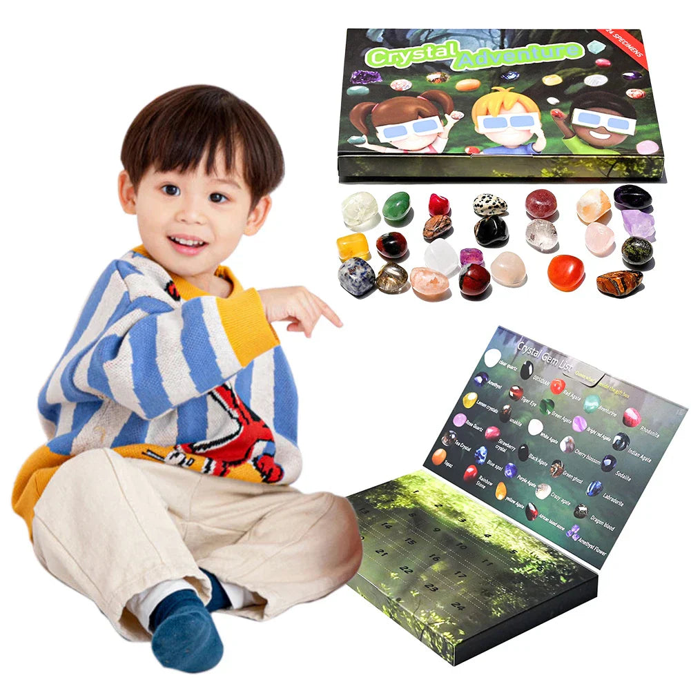 24個の宝石とクリスタルが入ったアドベントカレンダー