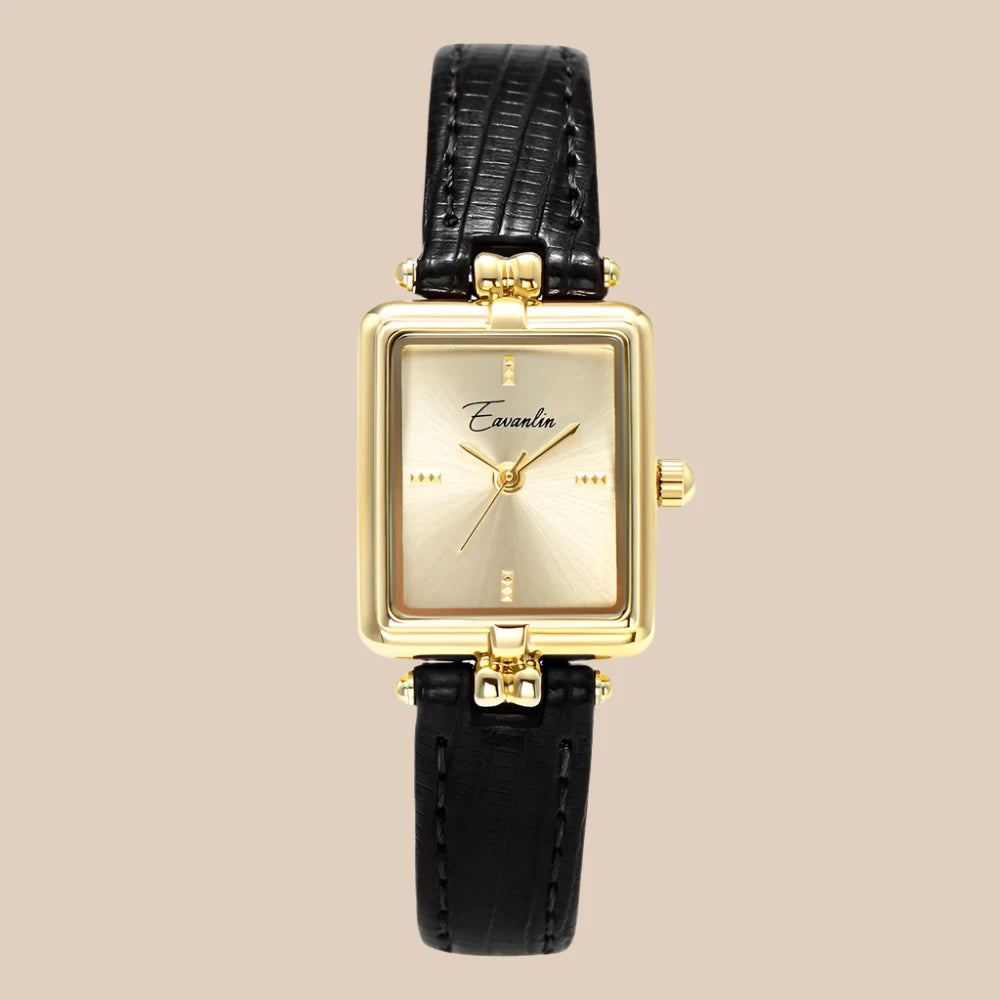 Svana - Elegant Gold Disc Quartz Watch