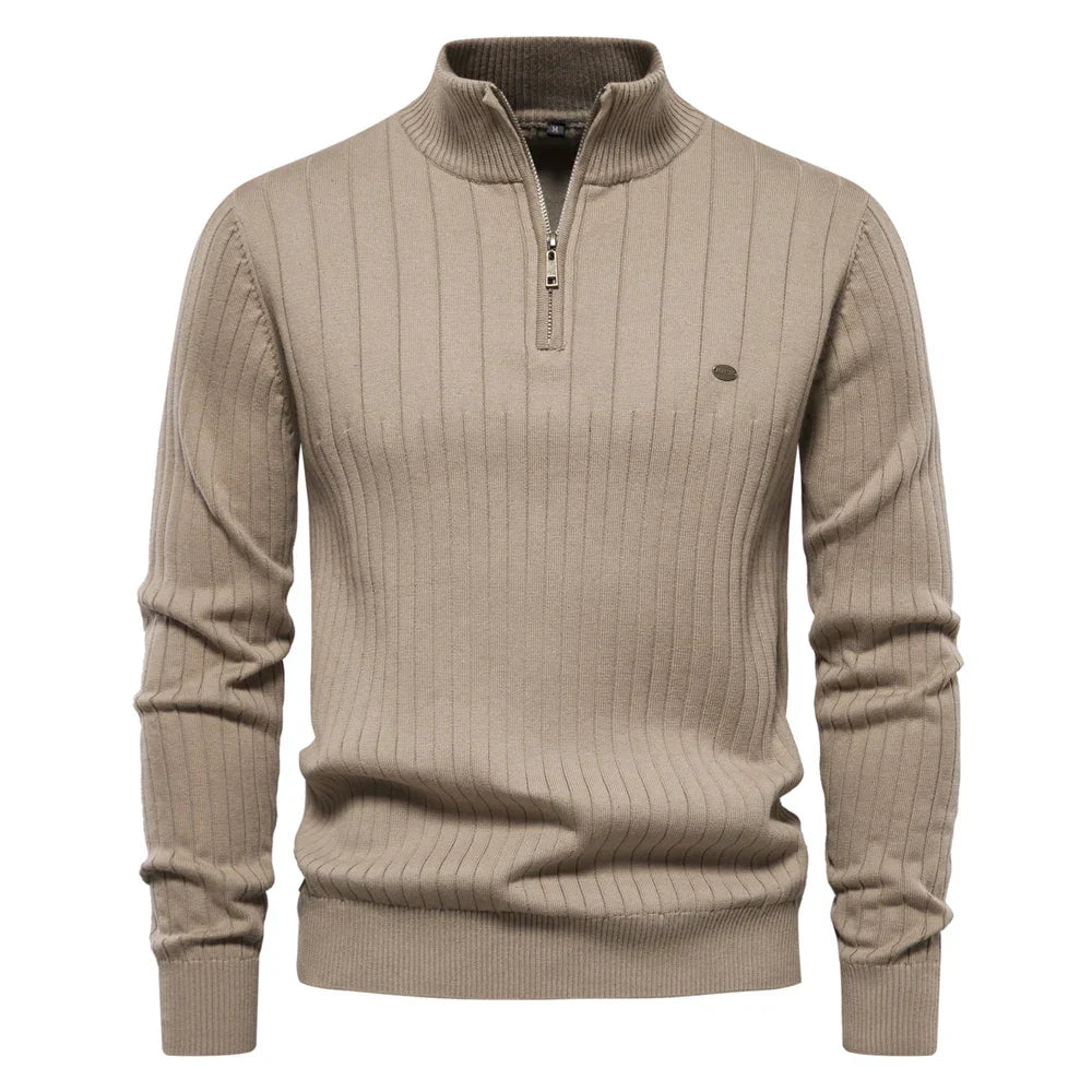 The warmth of soft ribbed knit in the Ren Luxe Knit Sweater