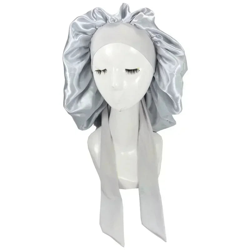 Waterproof Adjustable Satin Sleepwear Hair Cap