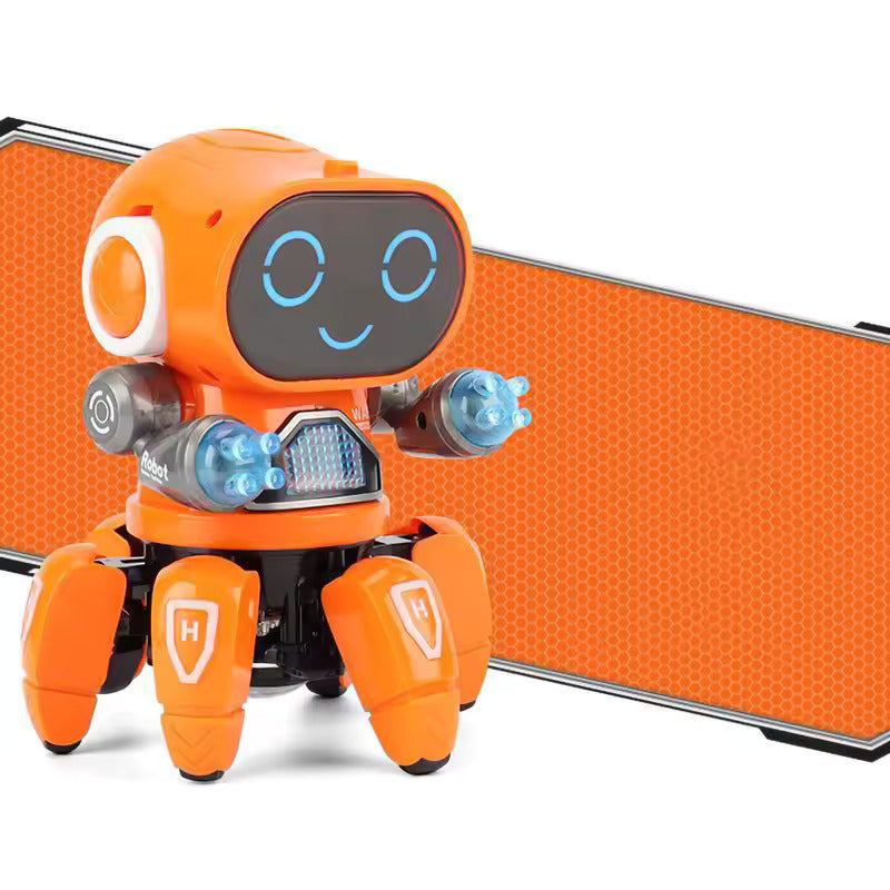 RoboGroove - A singing and dancing interactive robot with colorful LED lights