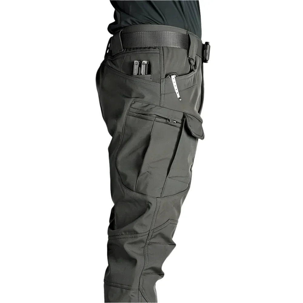 Theo - Men's Fleece Straight Leg Cargo Pants
