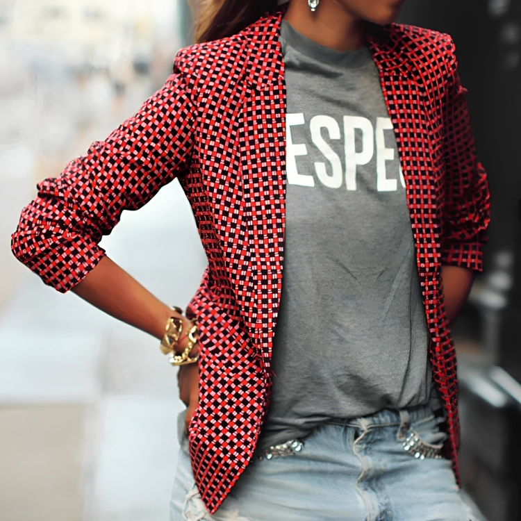 シグリッド|カジュアルな長袖ブレザー