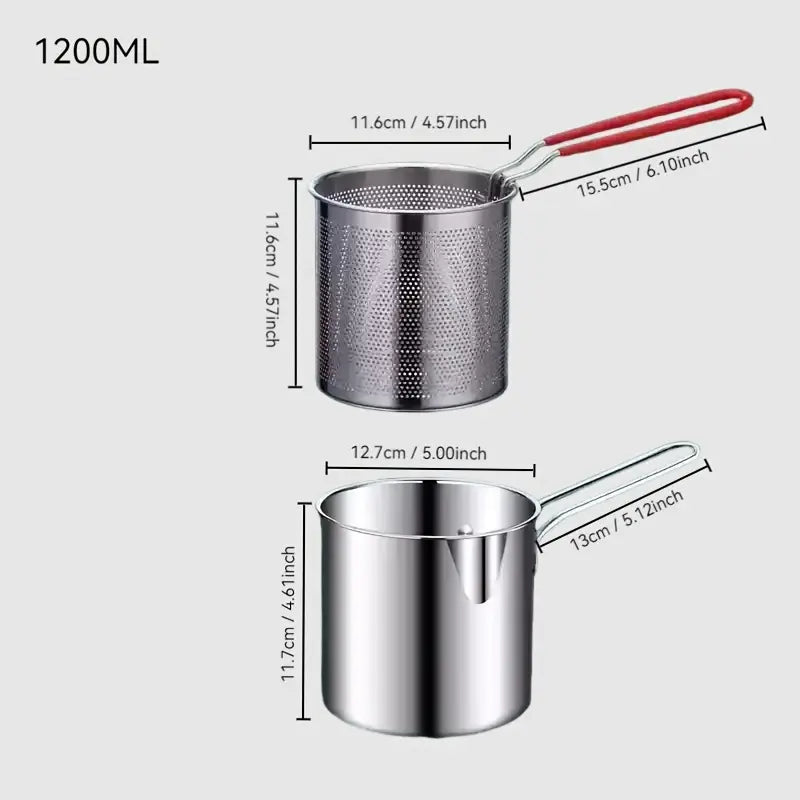 Solbara | Stainless steel frying pan for induction and deep frying