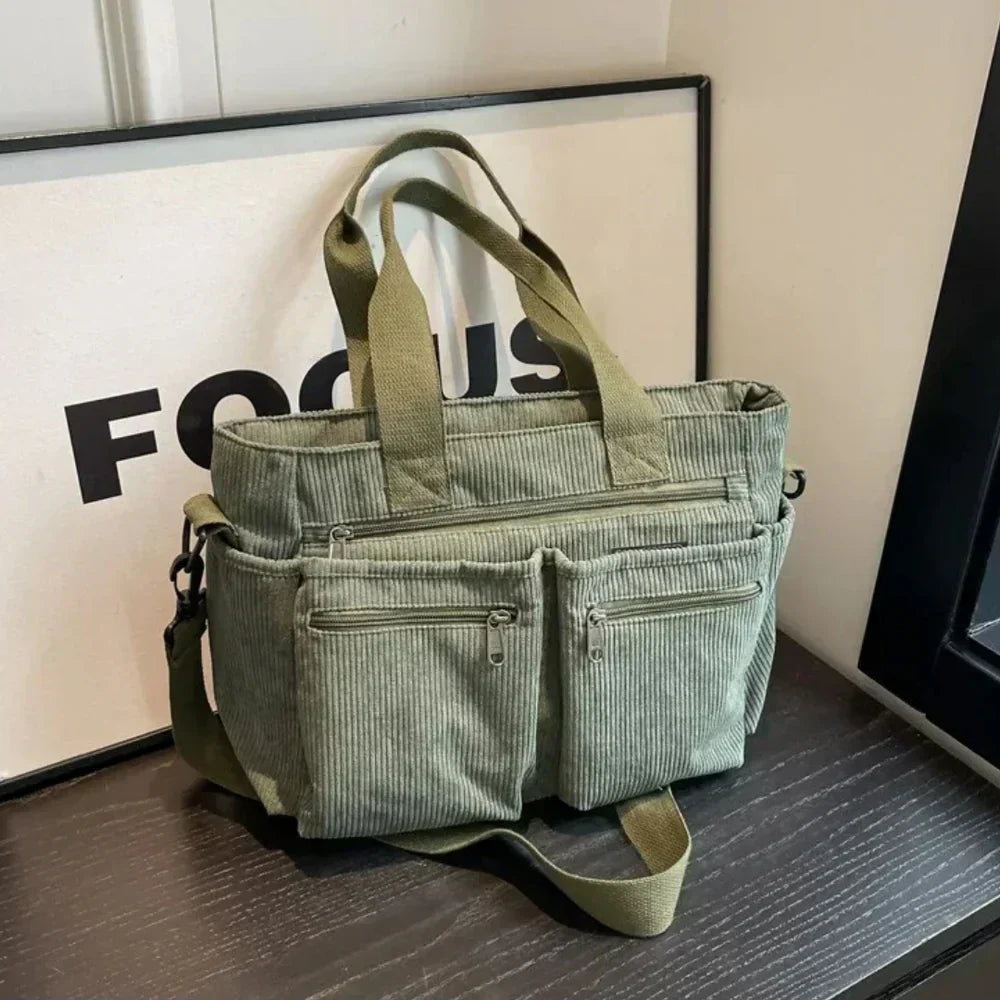 め組 - コーデュロイ・トートバッグ