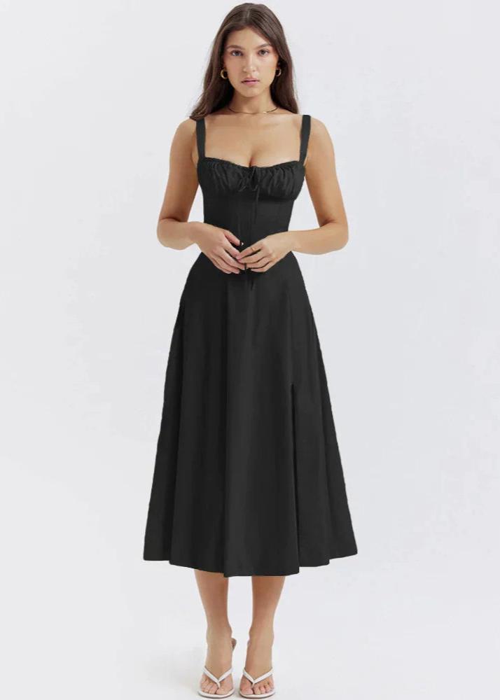 Doris – Lace spaghetti strap dress