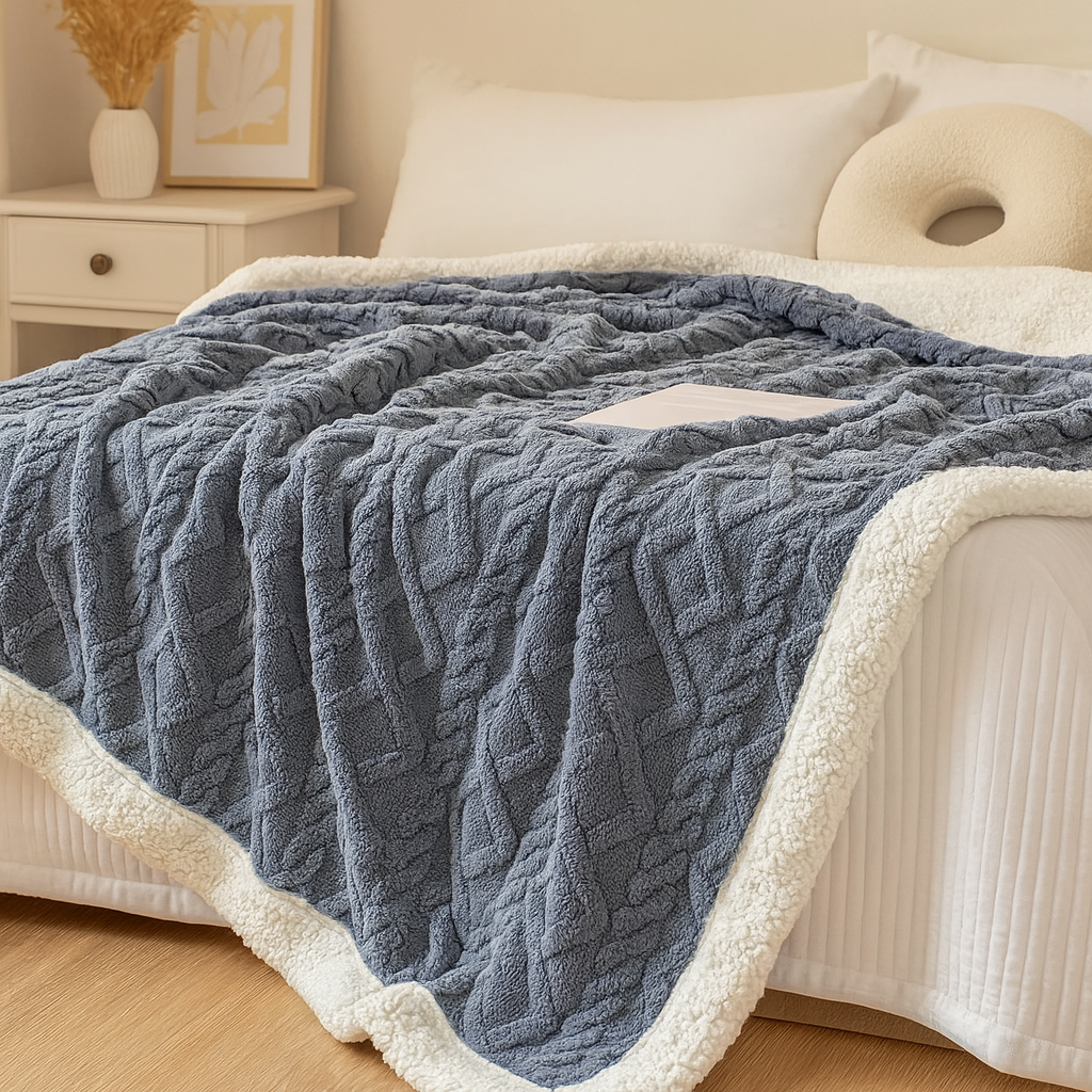 厚手の両面フリース掛け布団