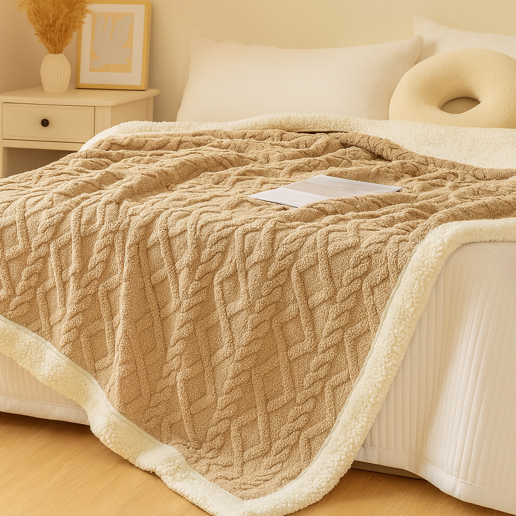 厚手の両面フリース掛け布団