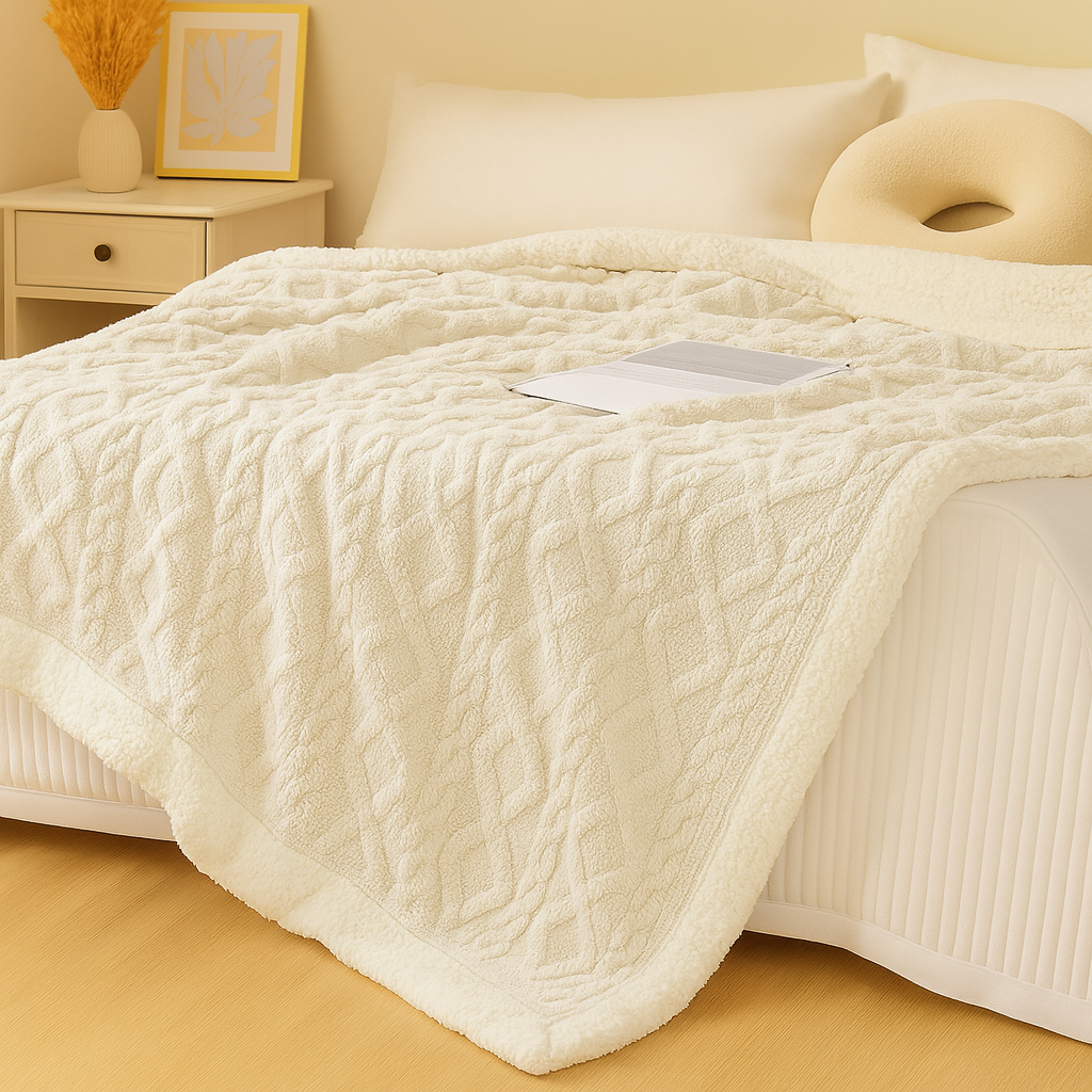 厚手の両面フリース掛け布団