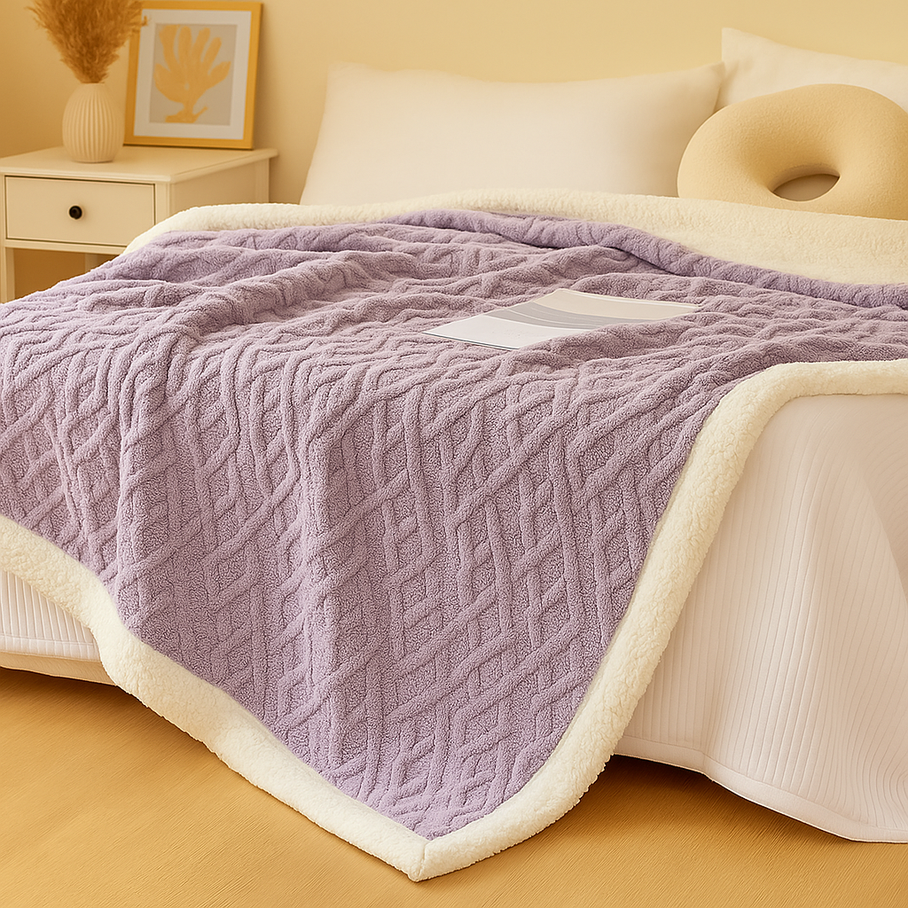 厚手の両面フリース掛け布団