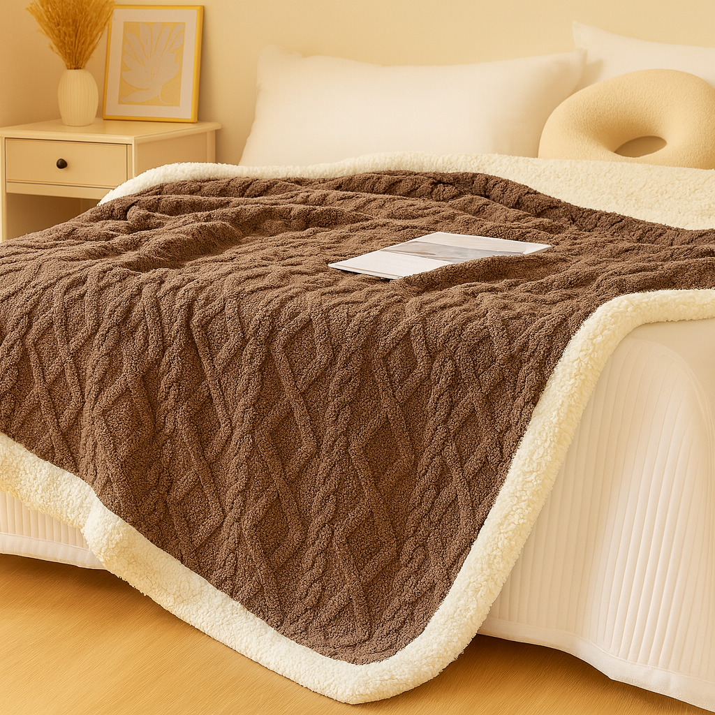 厚手の両面フリース掛け布団