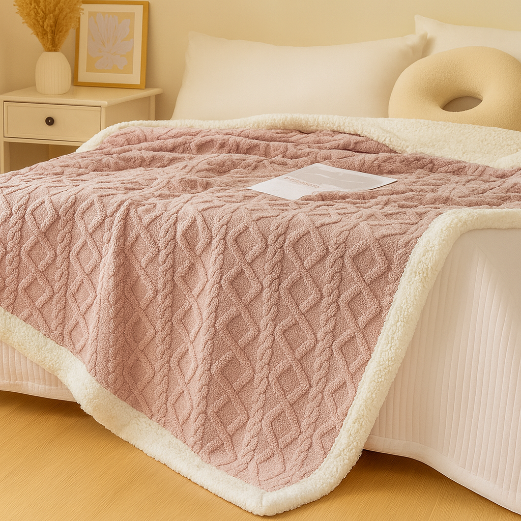 厚手の両面フリース掛け布団