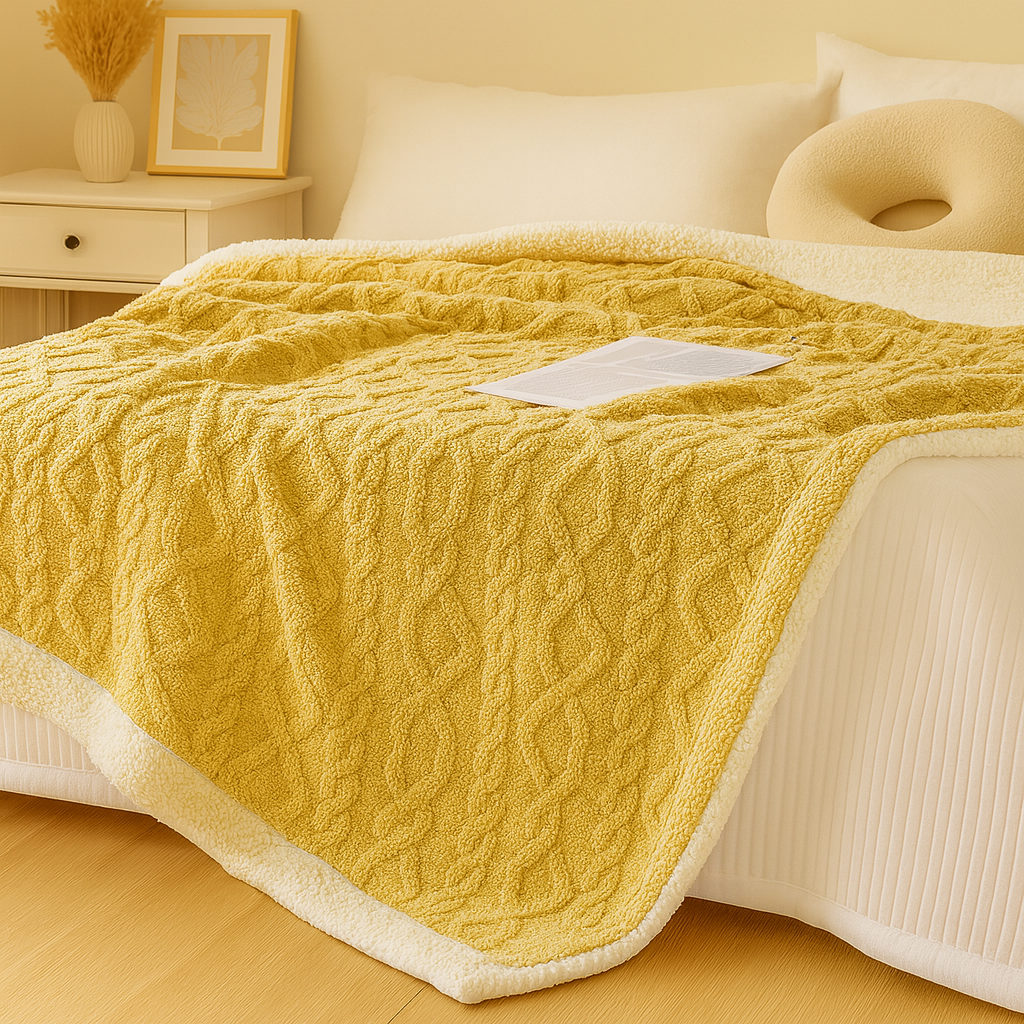 厚手の両面フリース掛け布団