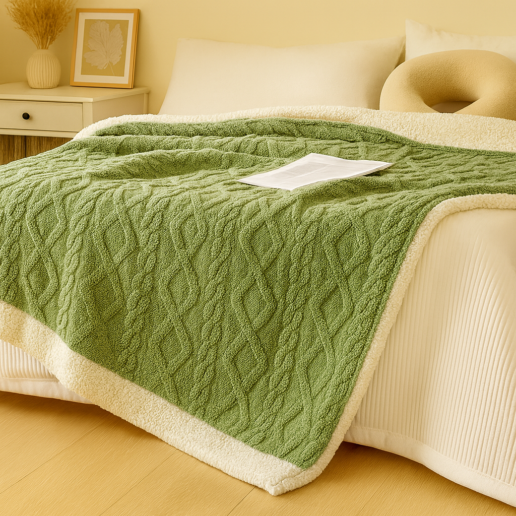 厚手の両面フリース掛け布団