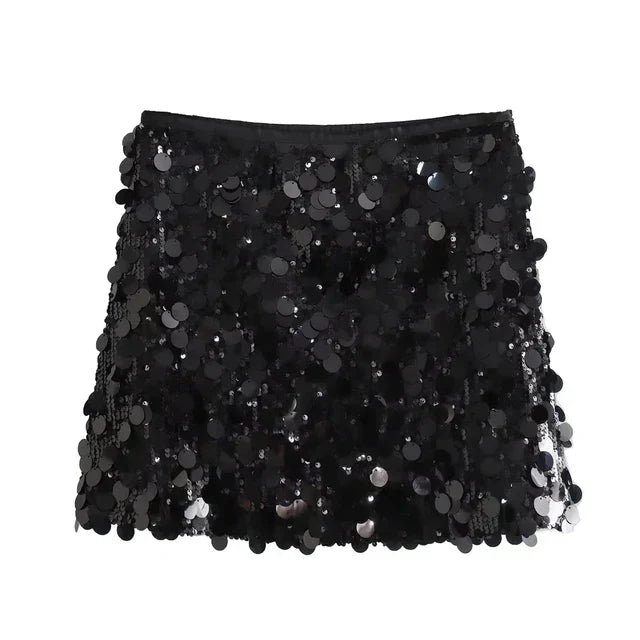 Laura - Glamour Mini Sequin Skirt