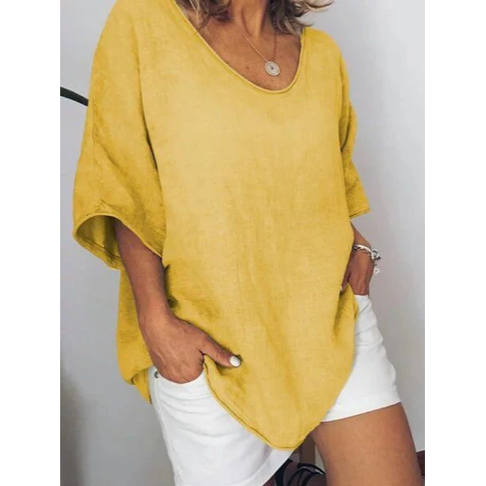 Trine - Oversized Linen T-Shirt