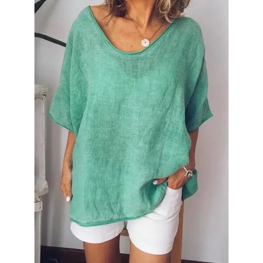 Trine - Oversized Linen T-Shirt