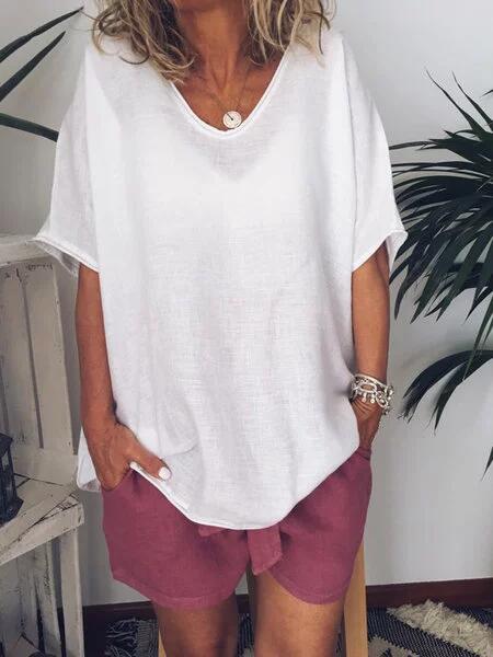 Trine - Oversized Linen T-Shirt