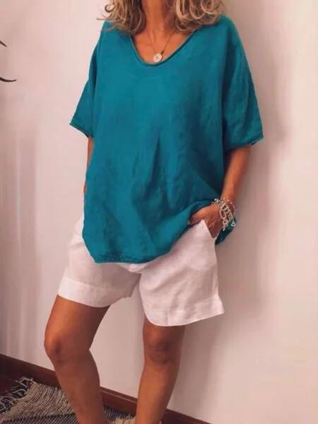 Trine - Oversized Linen T-Shirt
