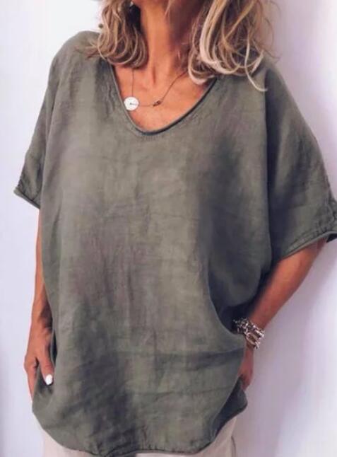 Trine - Oversized Linen T-Shirt