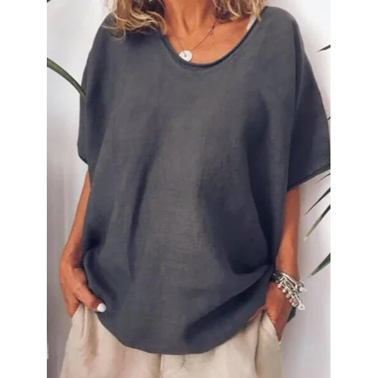 Trine - Oversized Linen T-Shirt