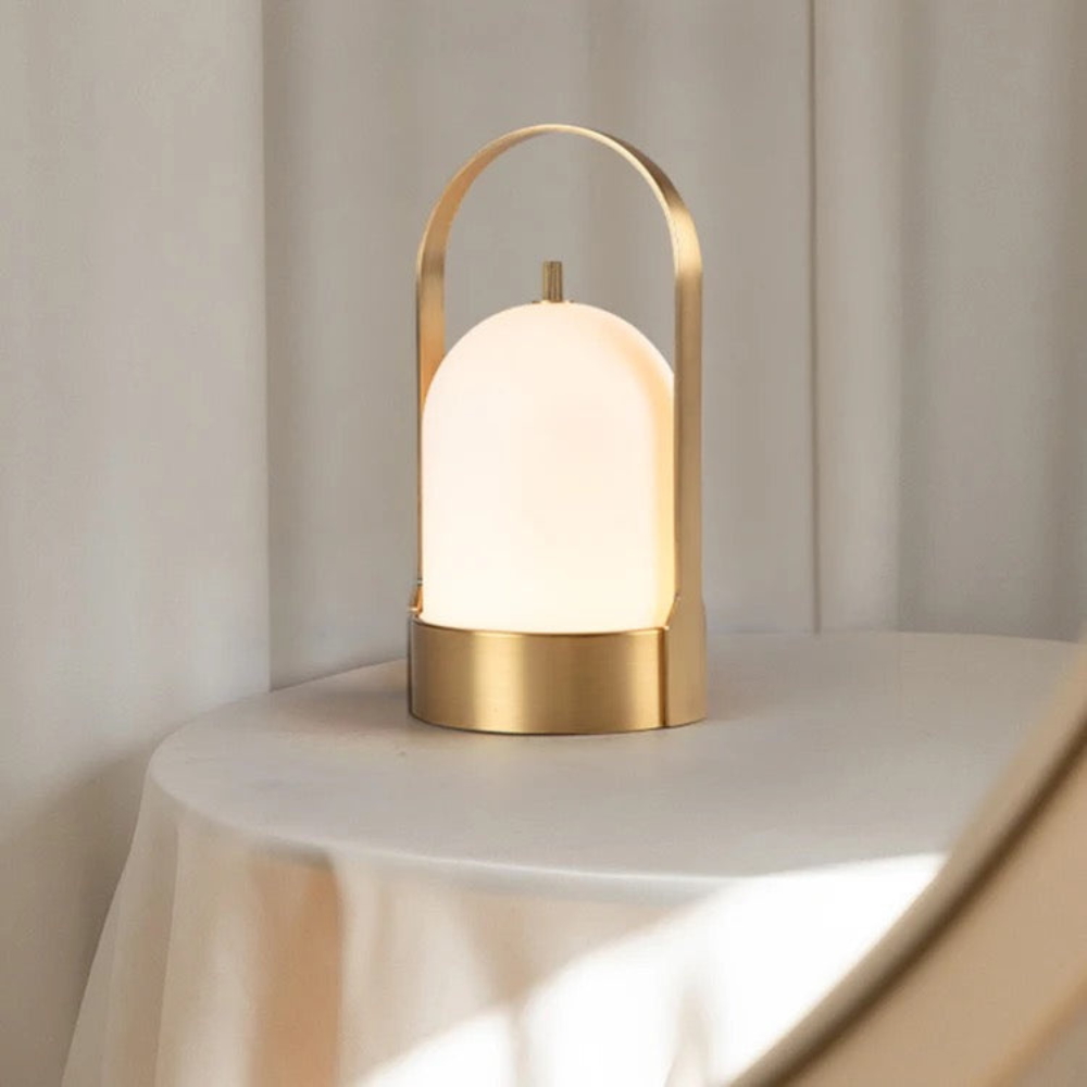 無視する - ハンドル付きワイヤレスLEDテーブルランプ