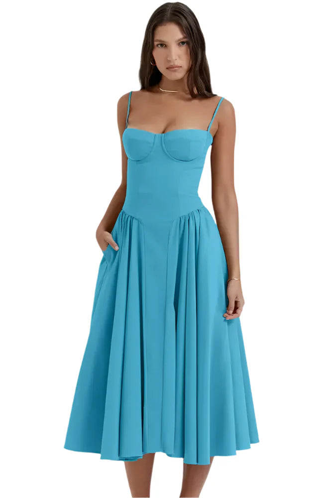 Himari - Corset-style midi dress