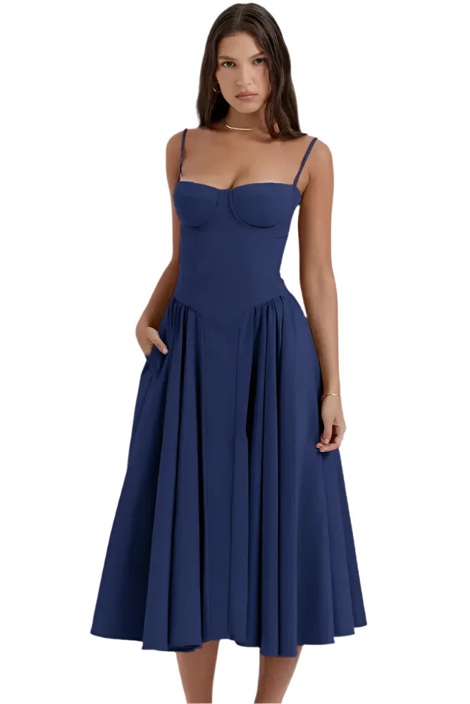 Himari - Corset-style midi dress