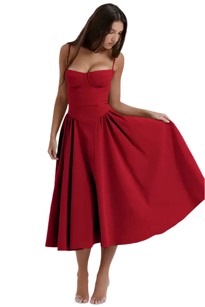 Himari - Corset-style midi dress