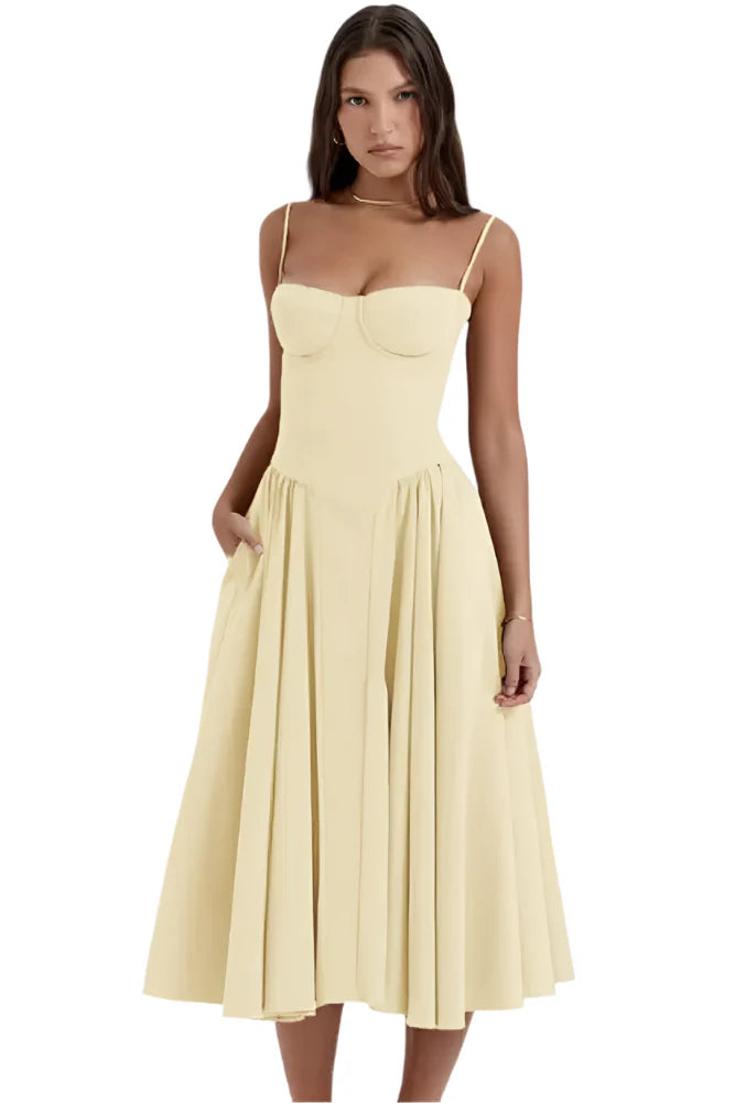 Himari - Corset-style midi dress