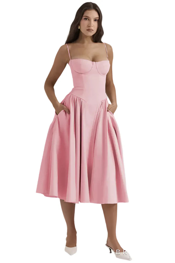 Himari - Corset-style midi dress